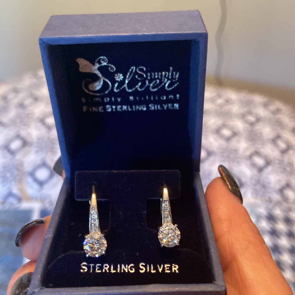 Sterling silver earrings Never been worn earrings